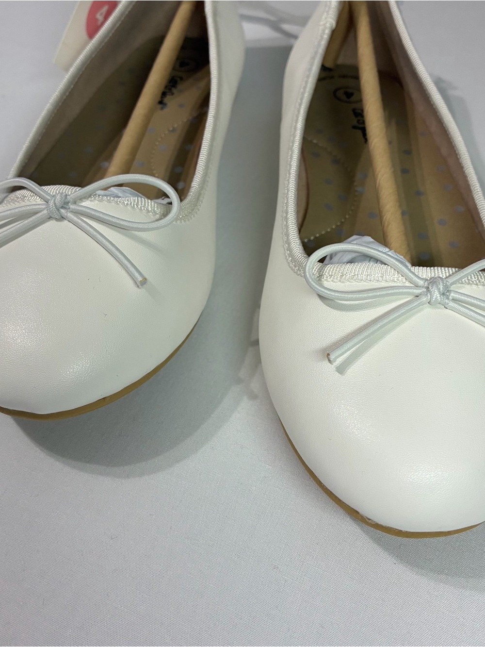 Kids' Diana Slip-On Ballet Flats - Cat & Jack White Size 4